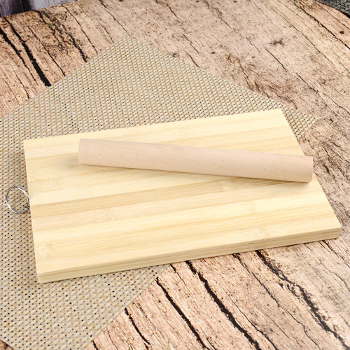 Craft wooden stick + chopping board Set